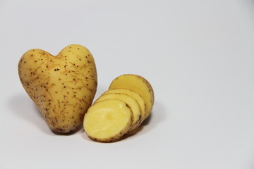 Herzförmige Kartoffel