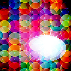 Abstract mosaic background made of colorful circles.