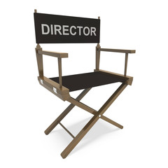 Director Chair Shows Film Producer Or Moviemaker