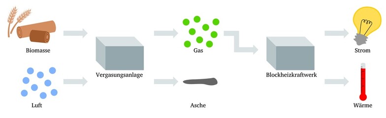 Biomassevergasung