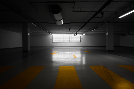 Parking garage underground