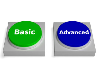 Basic Advanced Buttons Shows Version Or Features