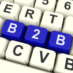 B2b Key Shows Trading Commerce Or Business .