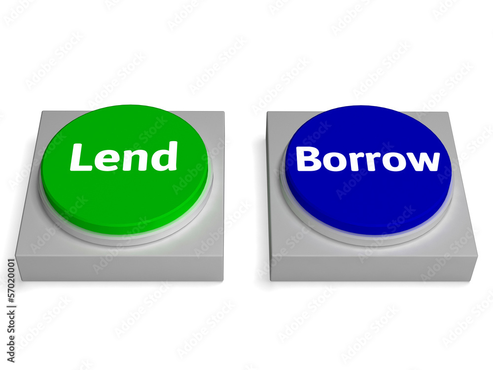 Poster lend borrow buttons show lending or borrowing