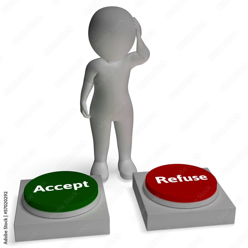 Poster accept refuse buttons shows approved or rejected