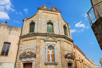 Fototapeta na wymiar Kościół SS. Kosmy i Damiana. Mesa. Apulia. Włochy.