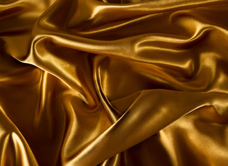 Gold luxury satin