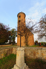 Romański, zabytkowy kościół św Idziego, Inowłódz, Polska