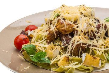 Tagliatelle with pork