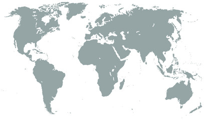 Fototapeta na wymiar Concrete Detailed World Map