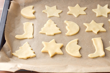 Raw cookies for christmas