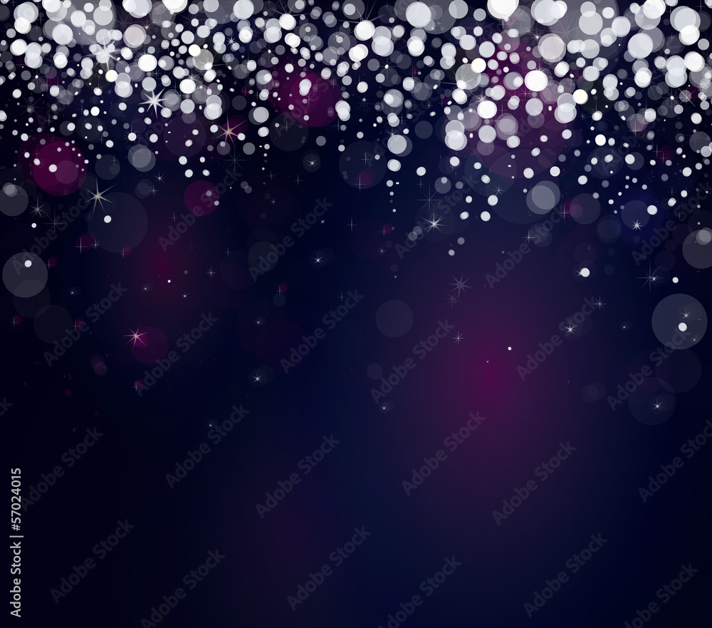Canvas Prints vector snowfall on sky background.