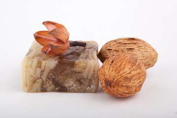 Soap, herbs, nutmegs