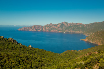 Fototapeta premium golfe de girolata corse