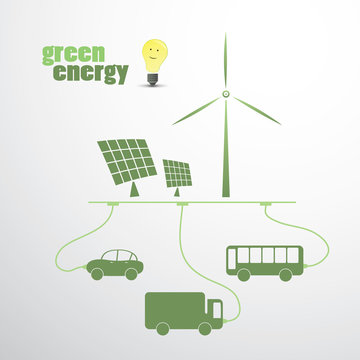 Green Energy - Eco Vector Illustration
