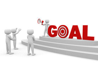 Coach showing the right way to follow