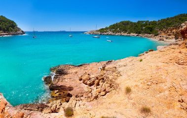 Ibiza cala Saladeta in san Antonio Abad at Balearic