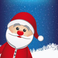 santa claus winter snowy background