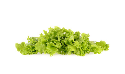 Obraz premium Green salad isolated on a white background