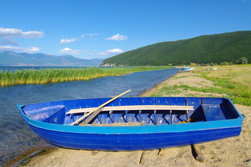 Row Boat On Prespa Lake