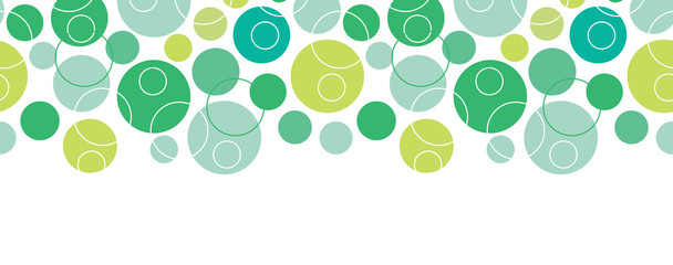 vector abstract green circles seamless pattern background