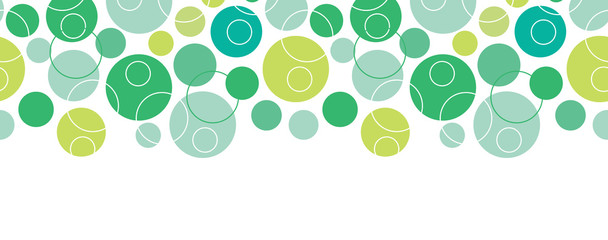 vector abstract green circles seamless pattern background