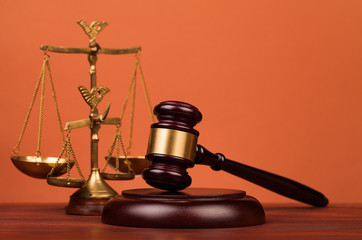 judge gavel and scales of justice