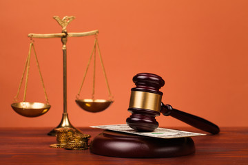 judge gavel and scales of justice
