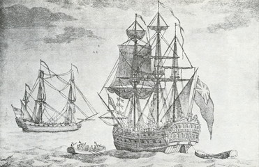 English sailing ships of 17. century © Juulijs