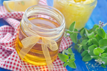 honey, mint and lemon