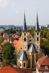 Blick auf die ev. Stadtkirche Bad Wimpfen