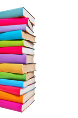 Stack of colorful books