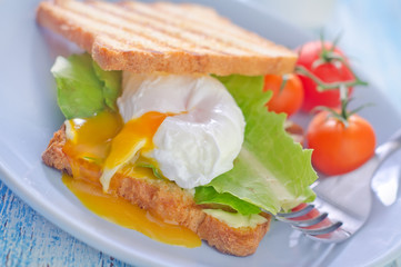 poached egg on toast