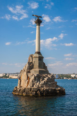 Monument to the scuttled ships in Sevastopol