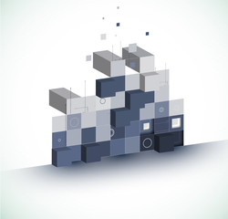Fototapeta premium abstract internet computer technology business solution