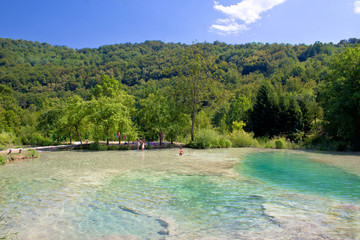 Plitvice lakes National park waters
