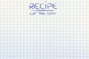 recipe of the day background
