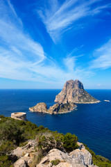Ibiza Es Vedra view from Torre des Savinar Tower © lunamarina