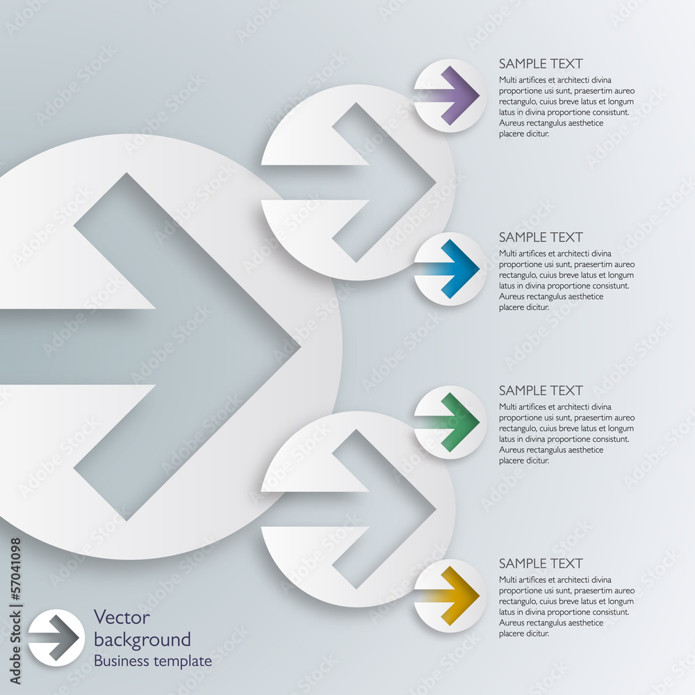 Canvas Prints infographics vector background arrow
