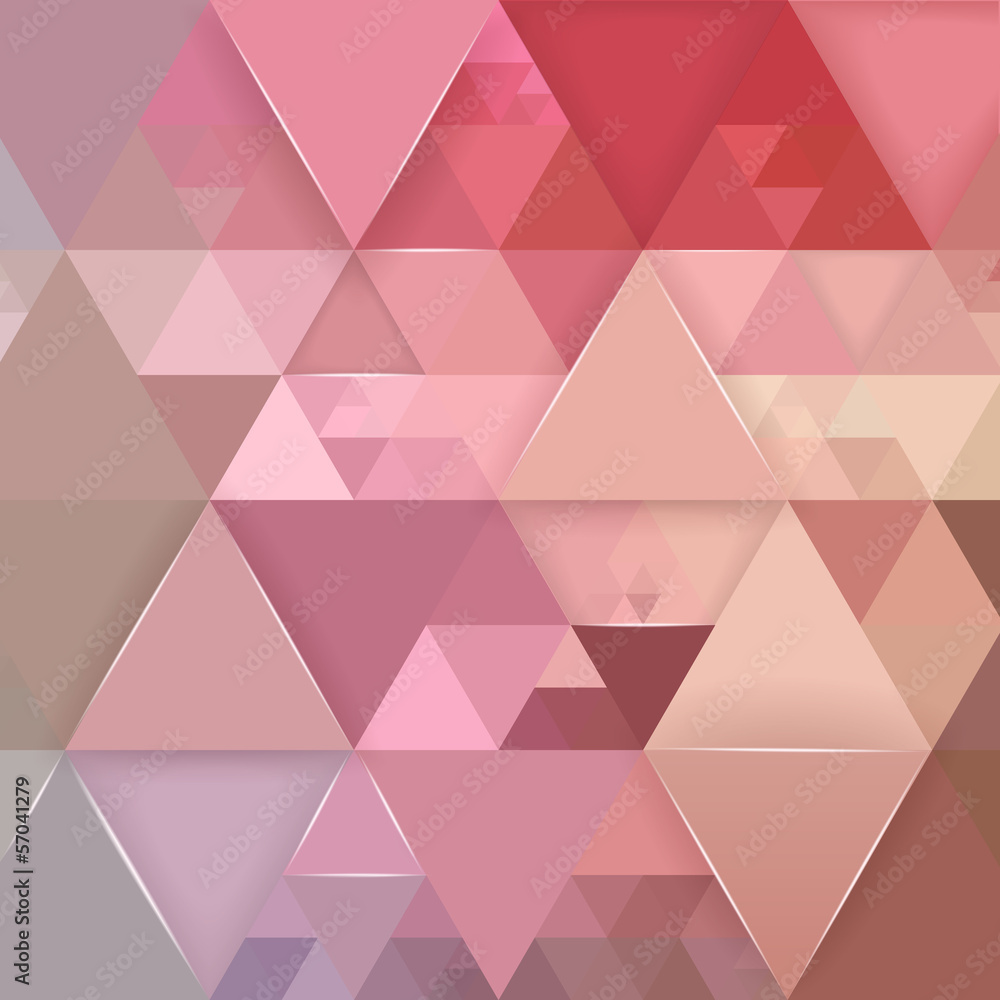 Poster abstract colorful geometric background with triangles.