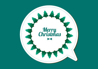 Stylish vector Christmas background c cloud for text