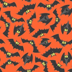 halloween bats pattern