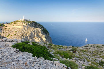 Formentor lighthouse area at sunset