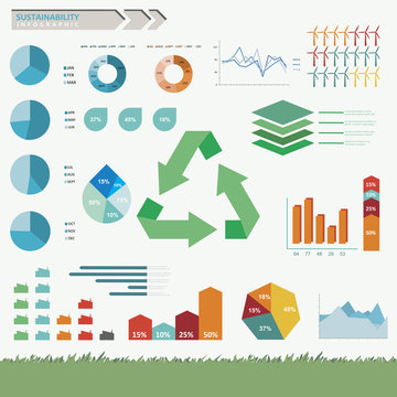 Sustainability Infographic Vector