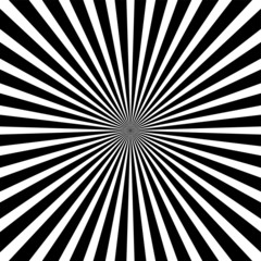 Obraz premium Black and white ray sunburst style - abstract background