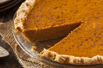 Homemade Delicious Pumpkin Pie