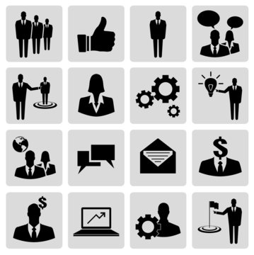 Set of business vector icons