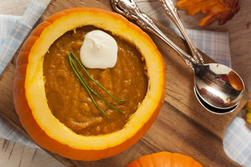 Homemade Organic Pumpkin Soup
