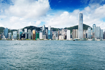 Obraz premium Hong Kong view of Victoria Harbor