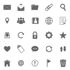 Mail icons on white background